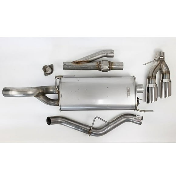 Fits 2021-2023 Ford F-150 Roush Performance Kovington Exhaust System Kit 422264 Active Exhaust Cat Back System; Stainless Steel; With Muffler; Single Exhaust With Dual Exit; Side Exit