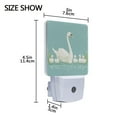 thumbnail image 4 of Yayeee LED Night Light for The Home Plug in With Light Sensors 2 Pack, White Cartoon Swan, 4 of 6