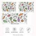 thumbnail image 2 of Yayeee Pillowcase Standard Size Set of 2 Satin Wrinkle Resistant Pillow Case, Purple Vegetables Pattern, 2 of 7