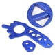 thumbnail image 5 of Universal Car Aluminium Alloy Front Rear Trailer Towing Hook Ring Set Blue, 5 of 5