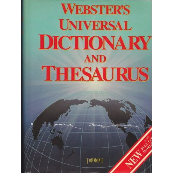 Pre-Owned Webster's Universal Dictionary and Thesaurus., 9782894291764, 2894291760, Hardcover,