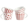 Gap Home New Red 17-Ounce Assorted Fine Ceramic Mug, Set of 4
