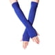 thumbnail image 2 of Guantes de invierno para mujer, largos, sin dedos, de punto, para muñeca y brazo, 2 of 3