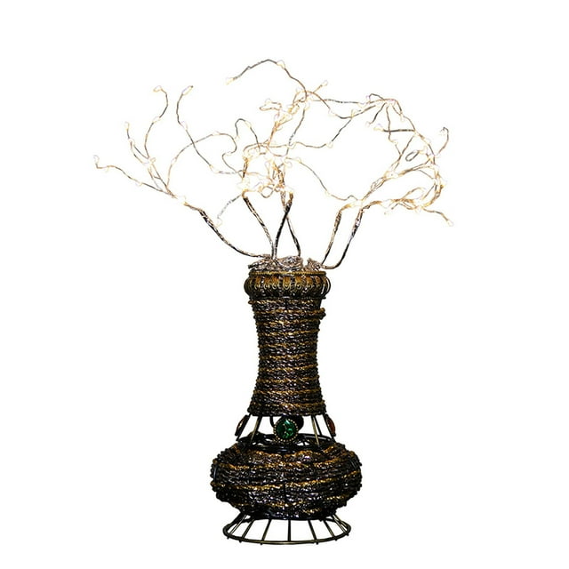 Lamp Benzara BM240931 Lámpara de mesa en forma de árbol LED con alambre de aluminio
