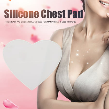 Silicone Anti-wrinkle Transparent Breast Care Tighten Lifting Chest Skin Pad Heart Shape, Silicon Wrinkles Pads, Anti aging Chest