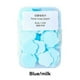 thumbnail image 3 of Injueey Jabón Papel a mano Desechable Perfumado Limpieza portátil Baño Camping Sábana Desinfección Pétalo Rebanada Espuma Juegos de accesorios de baño Leche Azul, 3 of 6