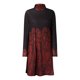 thumbnail image 4 of ICHUANYI Clearance Fashion Casual Print Women Half High Neck Long Sleeve Loose Pullover Dress(Red, L) ICHUANYI WER2023081501252, 4 of 8