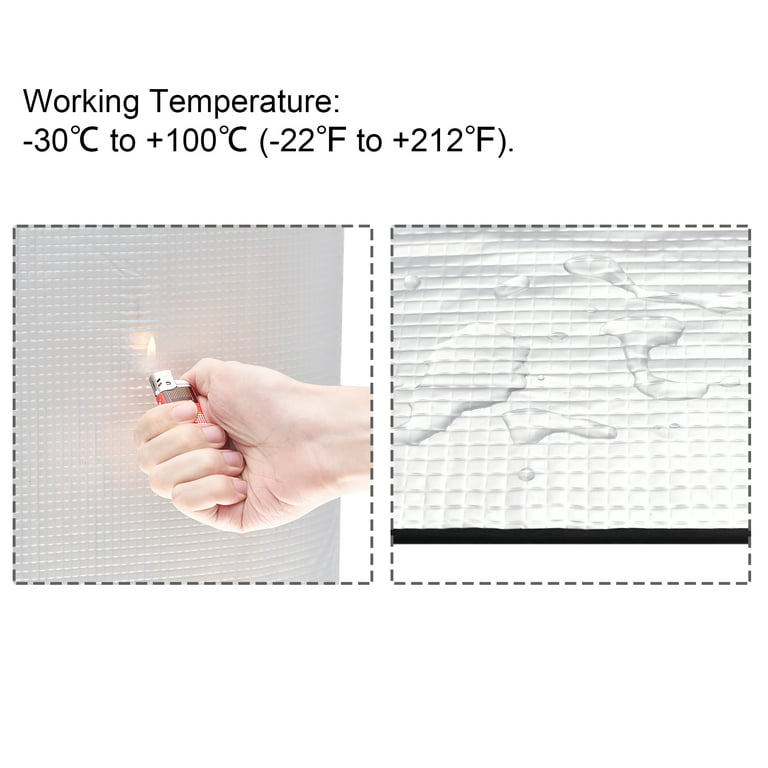 Uxcell 13.1ft x 1.6ft x 0.20'' Waterproof Insulation Sheet Rubber Foam