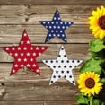 thumbnail image 5 of BSJJY Independence Day Wooden Star Blocks Patriotic Wood Star Standing Blocks 4th of July Tabletop Decor for American Festival Celebration Home Decor, 3 Pieces, 5 of 9