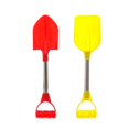 thumbnail image 3 of Soidarity Pala de arena de 2 piezas, pala de arena de plástico con mango de Metal, juguete de arena para playa, nieve al aire libre Deportes acuáticos, 3 of 6