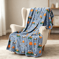 thumbnail image 4 of Halloween Plush Throw Blanket, Velvet Soft Oversized Fall Blanket with Cute Cartoon Character Design, Cozy Warm Lightweight Blanket for Sofa, Bed and Home Seasonal Decor, 4 of 4