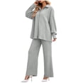 thumbnail image 2 of Enjoytime Pajamas for Women Set Long Sleeve Button Down Shirts with Pants 2 Piece Lounge Sets Comfy Sleepwear, 2 of 6