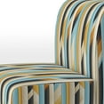 thumbnail image 4 of Designart "Chic Urban Stripes II" Chaise d'Appoint Jaune à Rayures - Fauteuil Moderne pour Salon, 4 of 7