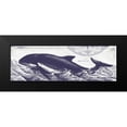 thumbnail image 2 of Babbitt, Gwendolyn 24x11 Black Modern Framed Museum Art Print Titled - Whale on Cream II, 2 of 5