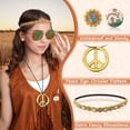 thumbnail image 4 of Disfraz de fiesta de los años 60 y 70 para mujer, conjunto de ropa hippie para Halloween, 4 of 5