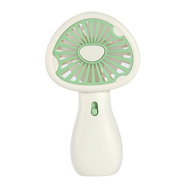Ventilador de mesa portátil, pequeño ventilador de viaje, 2 velocidades verde
