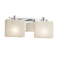 thumbnail image 2 of Justice Design Group Fsn-8442-55-Weve-Led2-1400 Fusion 2 Light 16" Wide Led Bathroom, 2 of 2