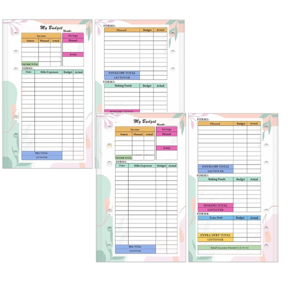 Clearance Office cabinet under $5,A6 Planner Sheets And Budget Sheets Monthly Weekly Planner Insert Pages 6 Hole Expense Or A6 Planner Cover Budget Bill Savings Organizer 2PC