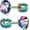 1 Pair Rainbow-Colorful, variant on Titanium Earrings for Sensitive Ears, Pairs of Screw Back Hypoallergenic Surgical Grade Titanium Cubic Zirconia Stud Earrings for Women Men