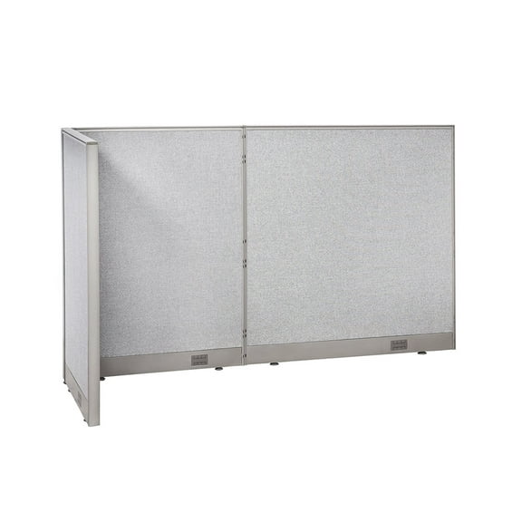 GOF L-shaped Freestanding Partition 30"D x 84"W x 48"H, Office Room Divider, Privacy Screen, Workstation Cubicle