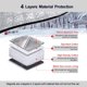 thumbnail image 4 of cubierta del parabrisas del automóvil, cubierta del parabrisas plegable magnética, eje delantero delgado contra filtraciones de agua, cubierta universal del automóvil anticongelante nieve, UV, luz so JAMW Sencillez, 4 of 5