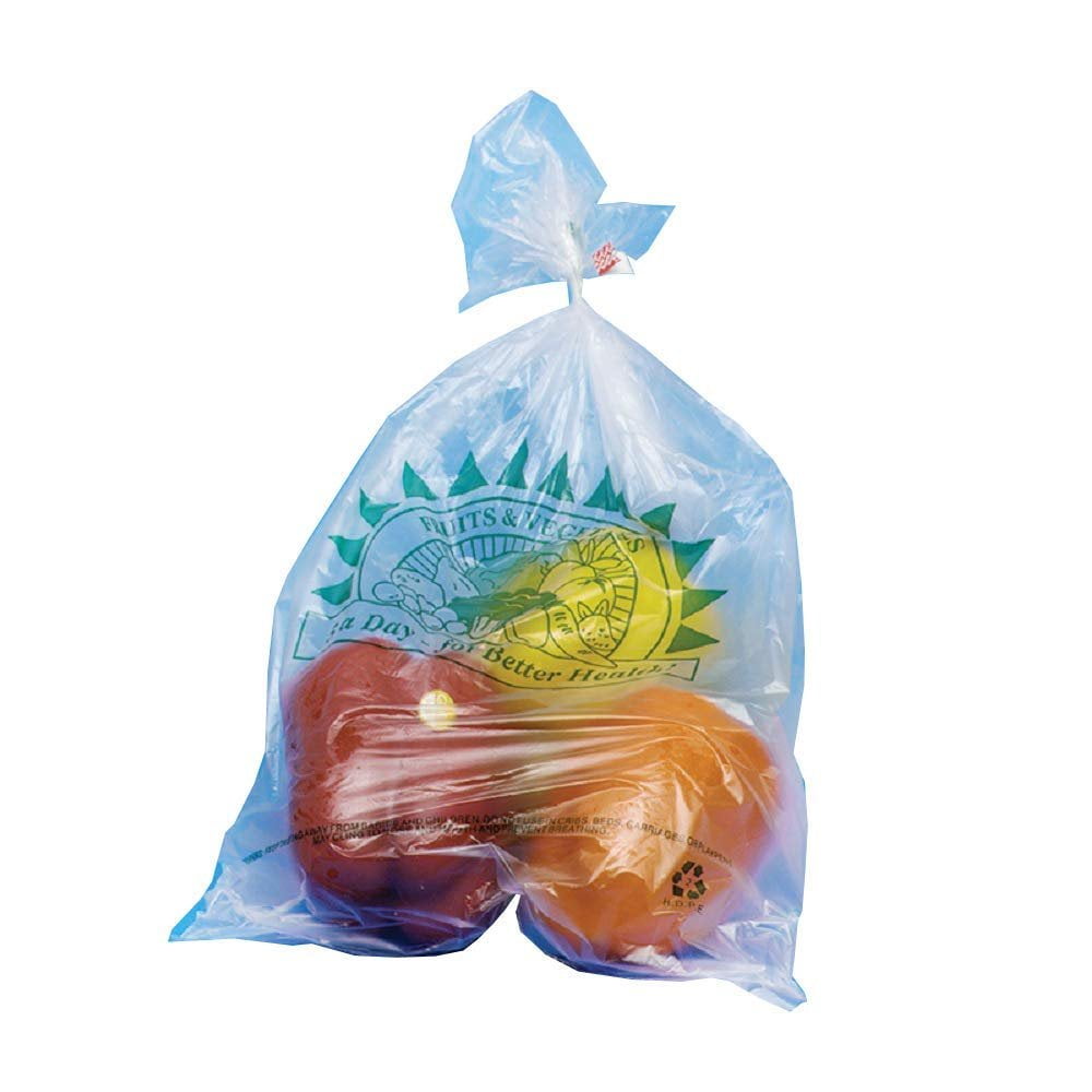 Pack of 5000 Produce Bags on Roll 11 x 14. Printed"5 a Day" Bags 11x14