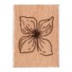 thumbnail image 1 of Sello de planta Retro de madera, regalos de fiesta, sello de planta de flores para hacer tarjetas de libros a mano Hugtrwg Para estrenar, 1 of 1