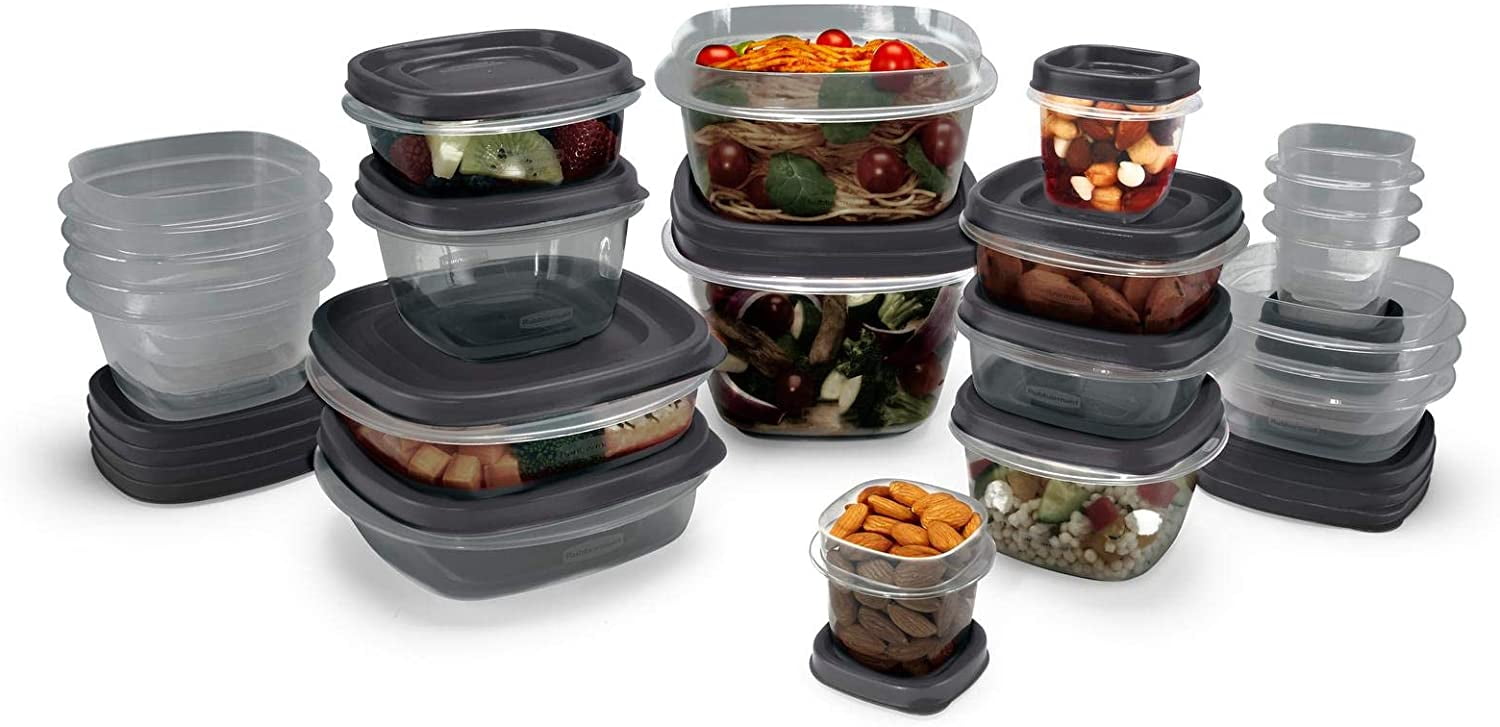 Grey for sale online Rubbermaid 2108373 Food Storage Container 28 Piece Set