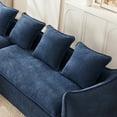 thumbnail image 4 of Compression Sofa Deep Seat Sofa 3 Seater for Living Room Oversized Comfy Sofa L-Shape Sofa Couch with Chaise Home Furniture Sleeper Sectional Sofa for Apartment, Office (Blue), 4 of 6