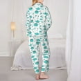 thumbnail image 5 of Disketp Pajamas Set Long Sleeve Sleepwear Womens Button Down Nightwear Pj Sets-Utensiles, 5 of 9