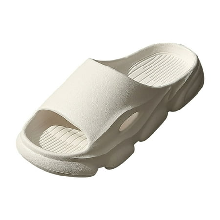 

Youmylove Women Slippers Fashion Trend Simple Solid Color Flat Thick Soled Non-Slip Comfortable Slippers Comfort Cozy Leisure Daily Walking