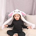thumbnail image 5 of POINTERTECK Rabbit Hat Ear Moving Jumping Hat Funny Bunny Plush Hat Cap for Women Girls, Easter Cosplay Party Holiday Hat White, 5 of 7