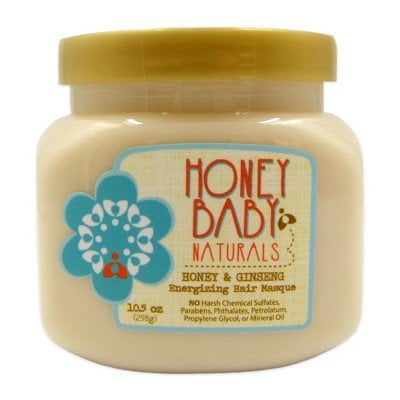 Honey Baby Naturals Masque Cheveux Énergisant au Miel et au Ginseng - 10,5 Oz