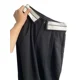 thumbnail image 5 of Pantalones rectos plisados negros de estilo urbano de cintura alta informales, moda coreana, pantalones holgados de pierna ancha Y2K para mujer, ropa femenina, 5 of 6