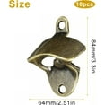 thumbnail image 2 of Pack of 10 wall mounted bottle openers beer bottle openers, 2 of 5