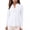 White, variant on Sentmoon Women's Athletic Shirts & Tees Cooling Tennis Shirts for Women Solid Color with Zipper Breathable Regular Fit UV Long Sleeve Shirt Women for Casual and Daily Wear L