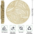 thumbnail image 2 of Mantel individual redondo ahuecado, juego de 4 manteles individuales de PVC, antideslizante, 2 of 5