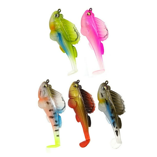 Fishing Lures for Tail Soft Plastic Lures with Hidden PreRigged Sharp