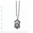 thumbnail image 3 of Chisel Stainless Steel Polished and Antiqued Cross Necklace, 3 of 3
