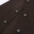 thumbnail image 5 of Hzzsbu Steampunk Half Shoulder Cloak with Silver Buckle for Unisex, 5 of 7
