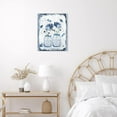 thumbnail image 3 of Blue and White Floral Wall Art Butterfly and Dragonfly with Flower Framed Canvas Wall Art for Living Room Vintage Farmhouse Prints Pictures for Bathroom Bedroom Dorm Wall Decor,12x16 inches, 3 of 6