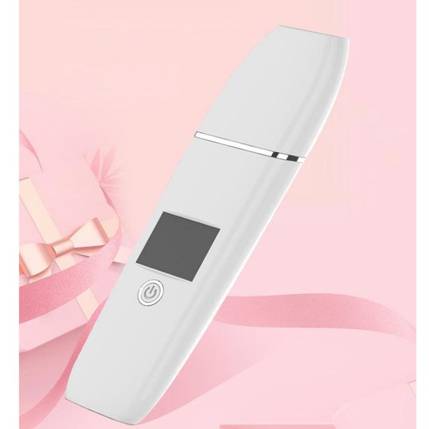 Depuradora de Piel Facial, Limpiador de Removedor de Puntos , Herramienta de Elevación Facial para Limpieza Profunda / Hidratante Blanco Baoblaze depurador de piel ultrasónico