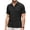 Black, variant on Men's Short Sleeve Shirts Casual Button Down Shirt Textured Summer Beach Shirt