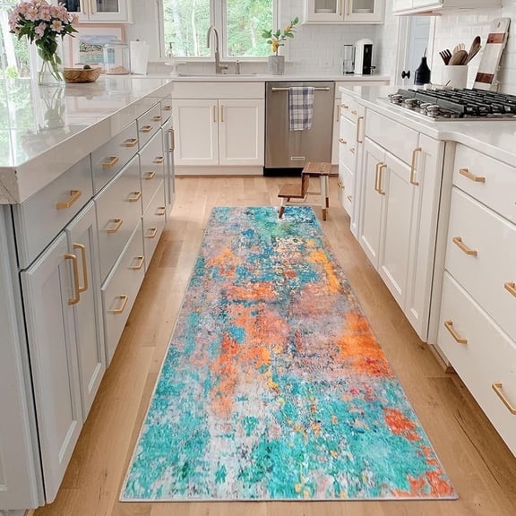 Aonewoe Modern 2x6 Rug Runner Washable