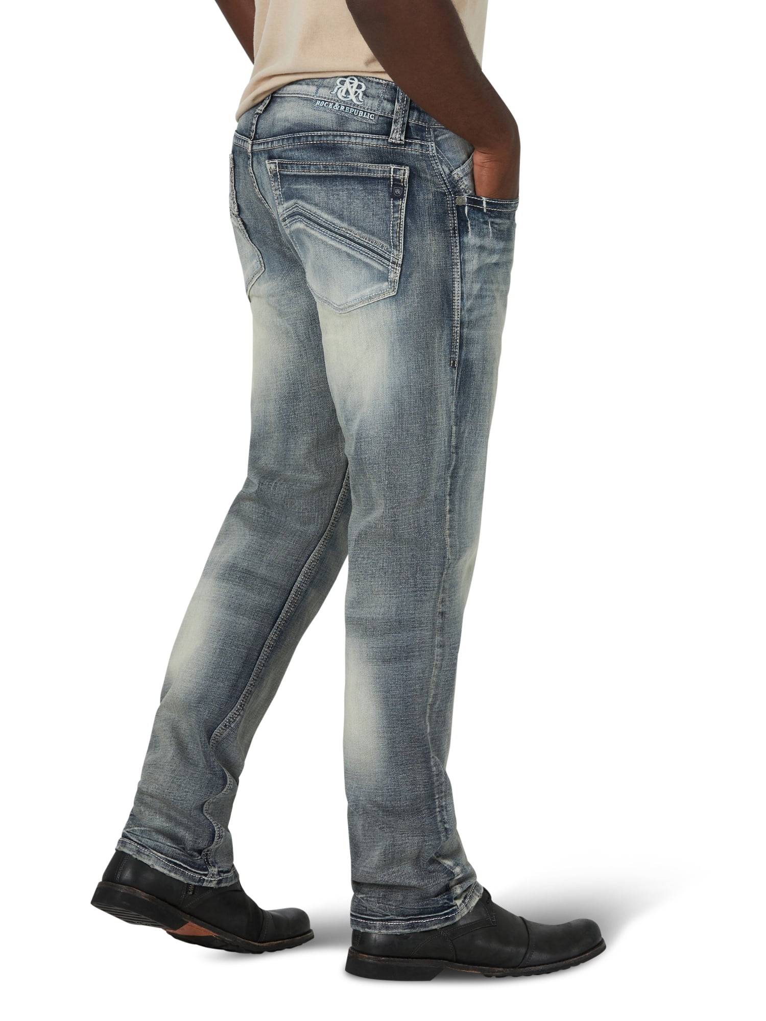 Rock & Republic Men's Straight Leg Jean with Ultra Comfort Denim