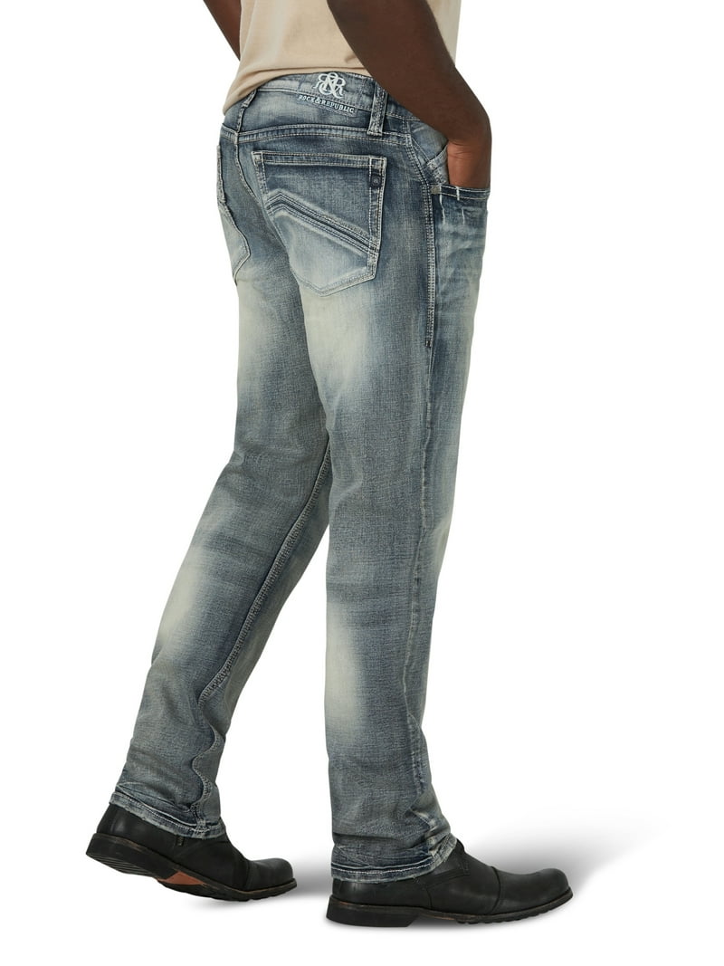 Rock&Republic Men’s US Size 10.5 Rock & Republic Jeans Mens 33x34 Flap Straight Stretch Denim  main image 3