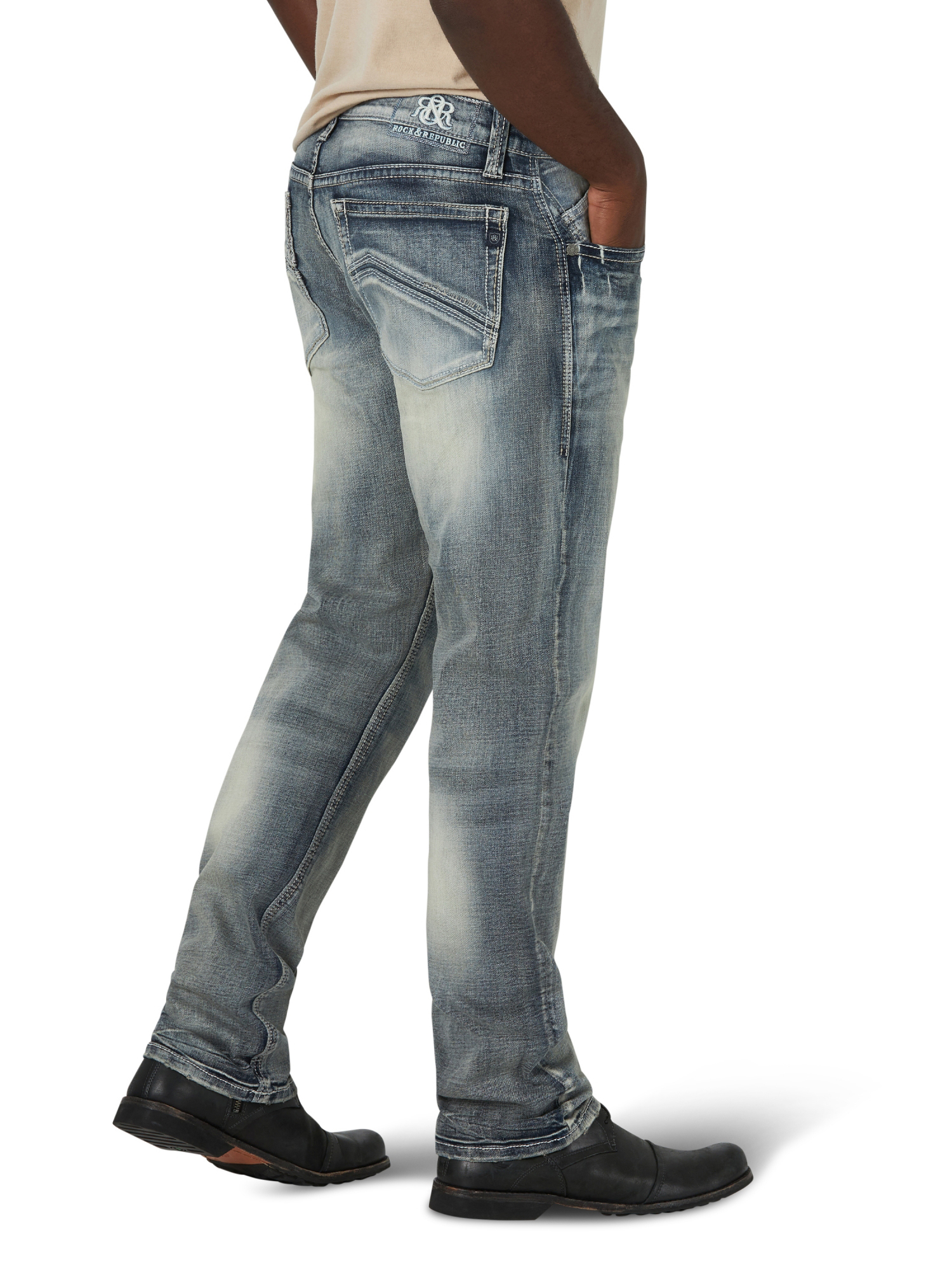 Rock & Republic Men's Straight Leg Jean with Ultra Comfort Denim - image 3 of 6