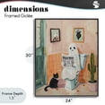 thumbnail image 4 of Stupell Industries Contemporary Ghost Reading Newspaper Black Framed Giclee Art, 24 x 30, by The Prints Vibe, 4 of 8