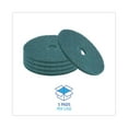 thumbnail image 4 of Boardwalk Standard Heavy-Duty Scrubbing Floor Pads 18" Diameter Green 5/Carton 4018GRE, 4 of 6