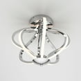 thumbnail image 5 of Artika Meridian Modern LED Flush Mount Ceiling Light Fixture, Chrome, 5 of 5